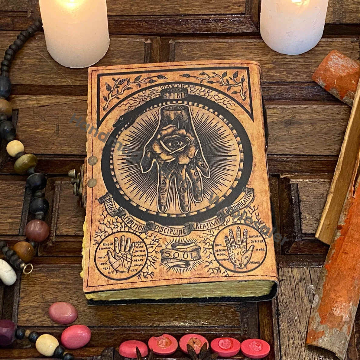 Evil Eyes Grimoire: Gothic Book of Spells, Deckle Edge Journal