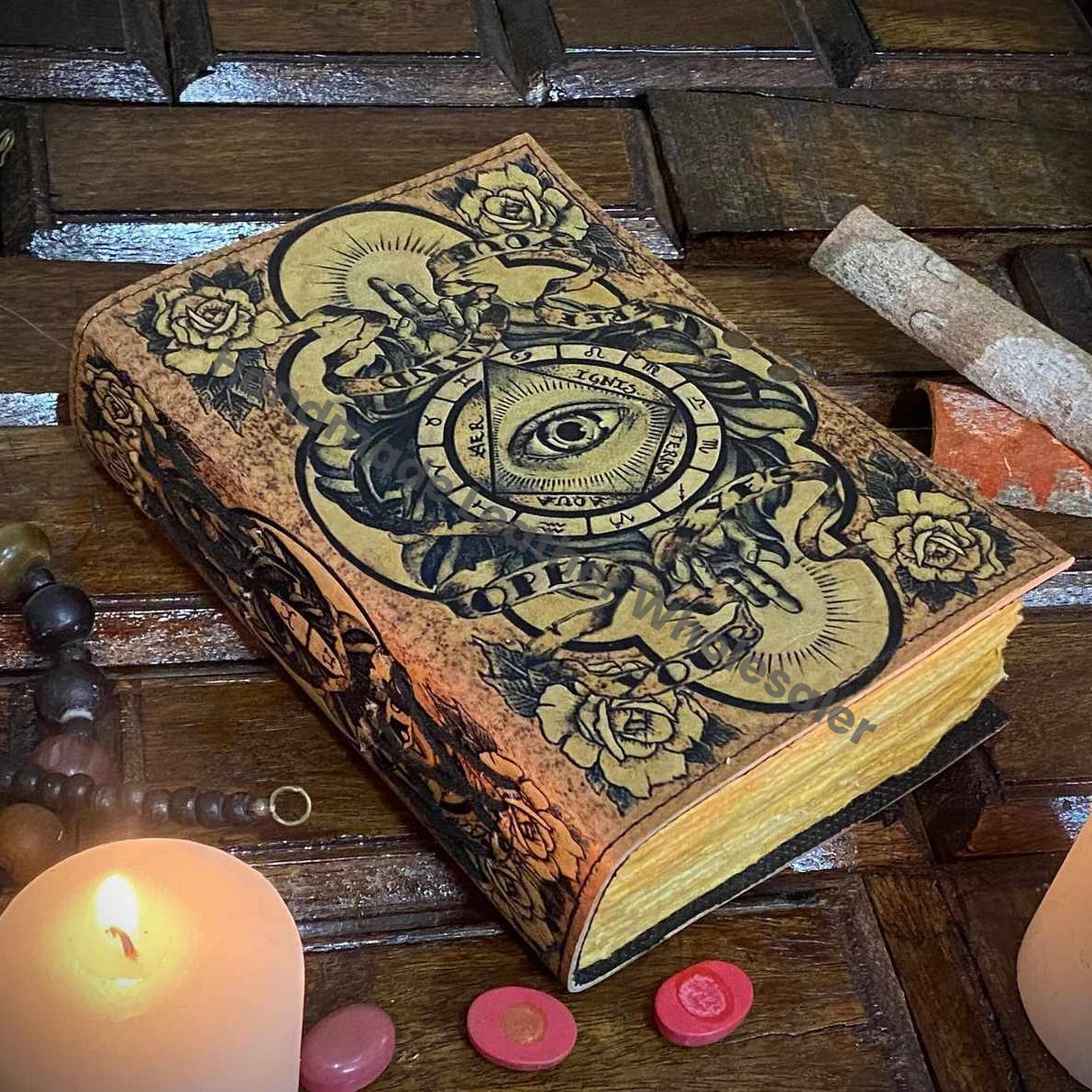 Evil Eyes Grimoire: Gothic Book of Spells, Deckle Edge Journal