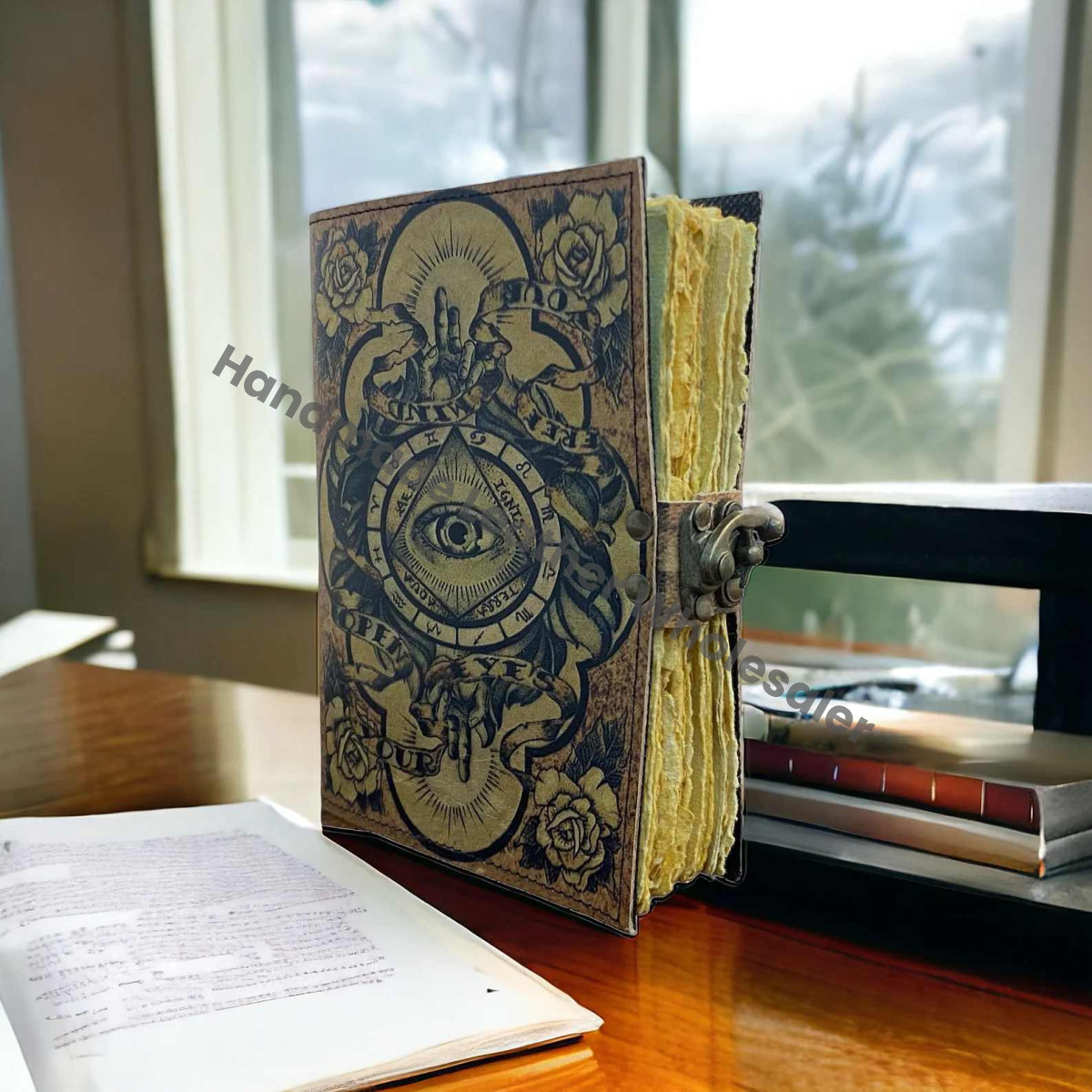 Evil Eyes Grimoire: Gothic Book of Spells, Deckle Edge Journal