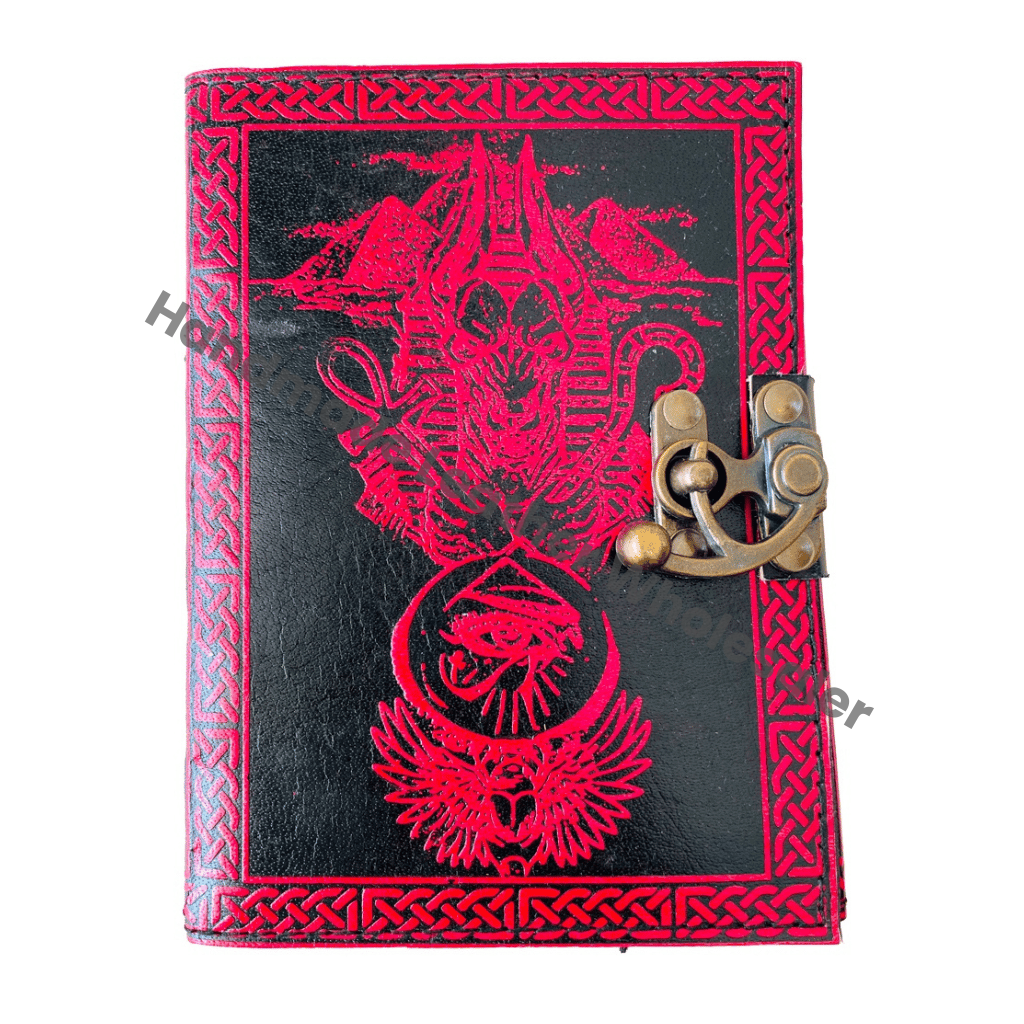 Eye Horus Vintage Leather Hardcover Journal Women Book Shadows Sketchbook Deckle Recyclable Paper Old Pages Third Eye Gift
