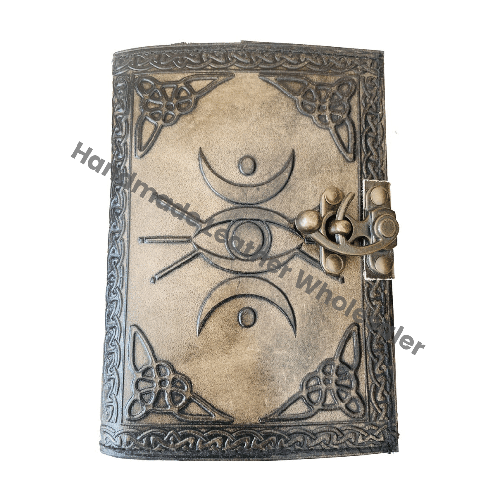 Eye Leather Journal Handmade Embossed Leather Journal Eye of Horus Third Vintage Color Design Notebook & Sketchbook Diary