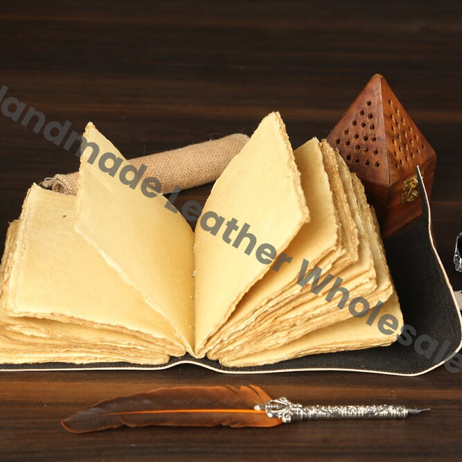 Eye of Horus Leather Journal, Egyptian Ankh Notebook, Book of Shadows