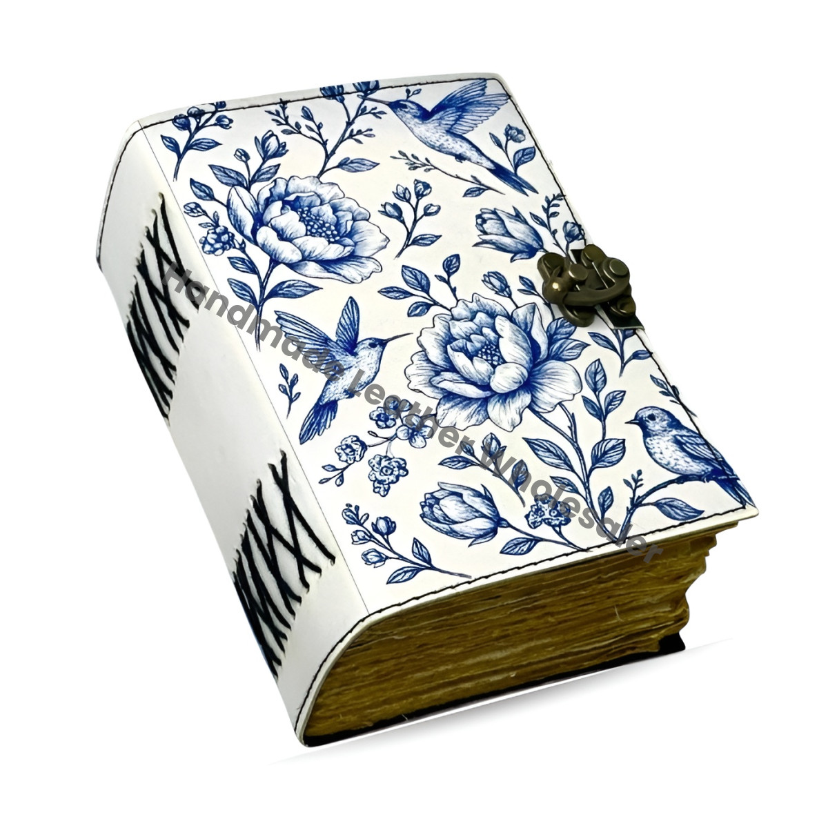 Floral Grimoire leather Journal –  Book of Shadows, Vintage Witchcraft Spellbook, Wiccan Pagan Gothic Notebook, Witchy Magic Gift for Her