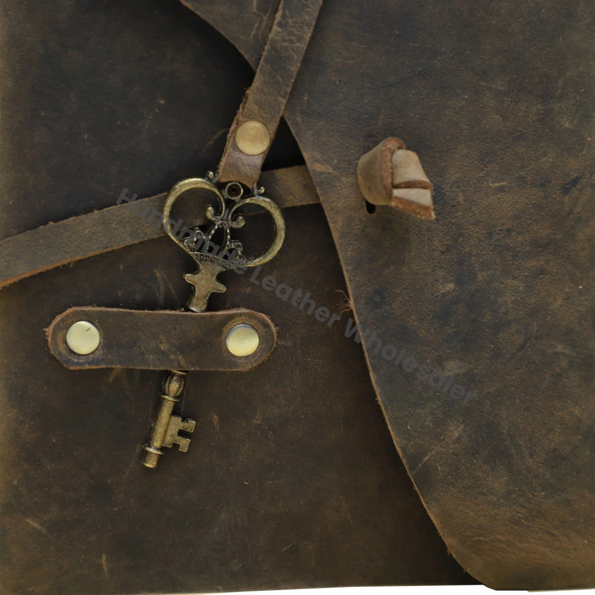 Genuine Handmade Antique Soft Leather With Key Bound Journal Design Sketchbook & Notebook Day Planner Best Gift for Unisex