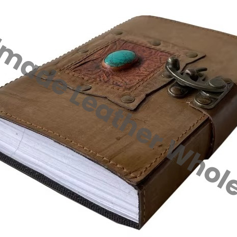 Genuine Leather Bound Handmade Vintage Antique Look Journal Diary Notebook Travel Book Charcoal Gift Eco-friendly Paper