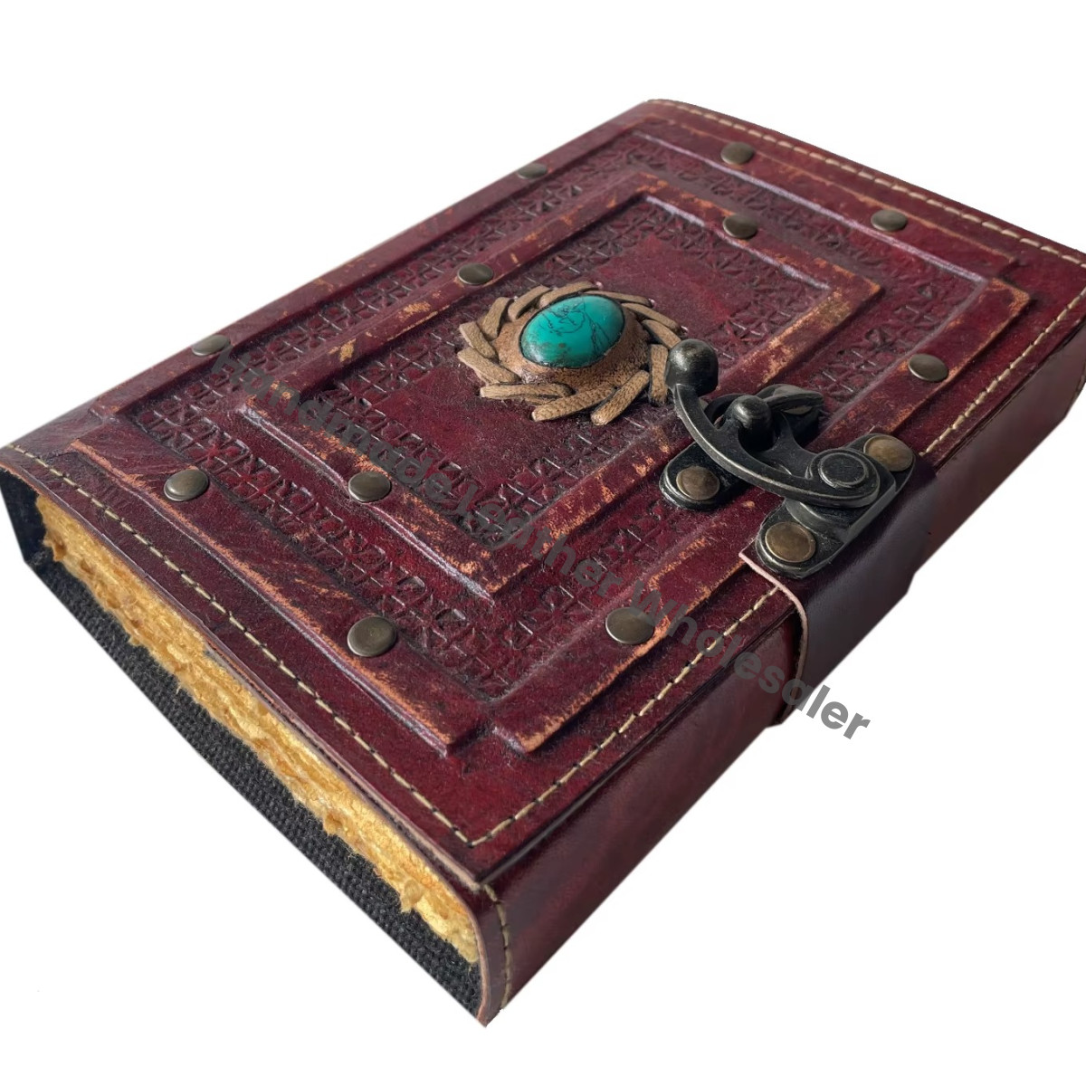 Genuine Leather Journal Dairy Personalized Leather Bound Embossed Handmade Eco-friendly Paper Notebook Sheets