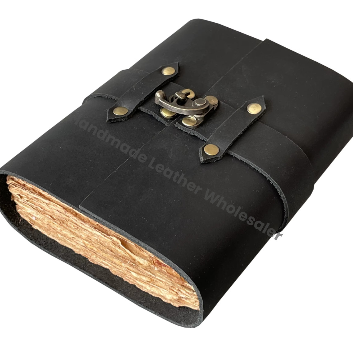 Genuine Leather Journal Handmade Key Bound Writing Customizable Notebook Antique Leather Book Shadows Unisex Unlined Deckle Edge