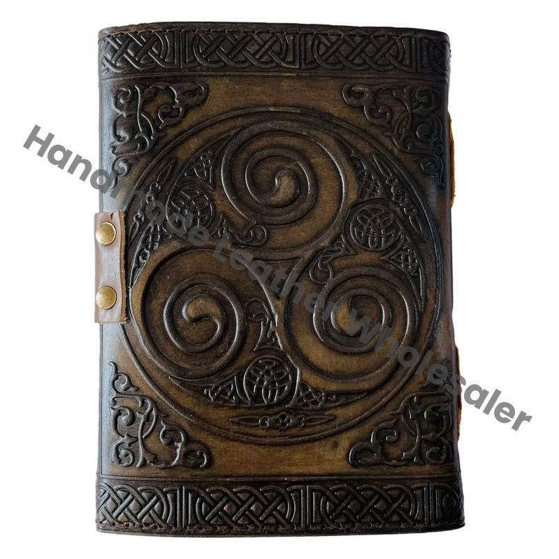 Genuine Leather Vintage Handmade Lock Closure Deckle Edge papers Antique Unicorn Notebook Journal Wiccan Planner Travel Diary