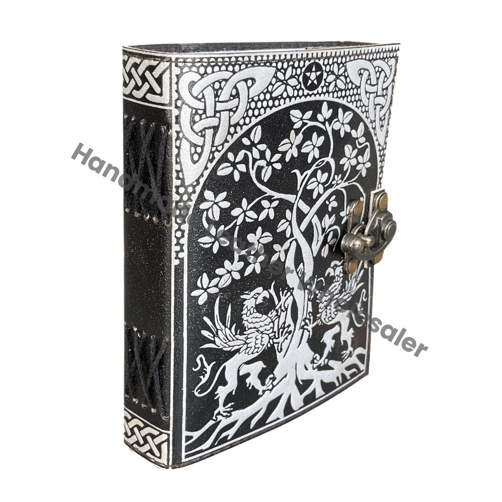 Gratitude Journal Leather Hardcover Spiral Binding Gift Box Unisex Unlined Cotton Paper Journal Notebook