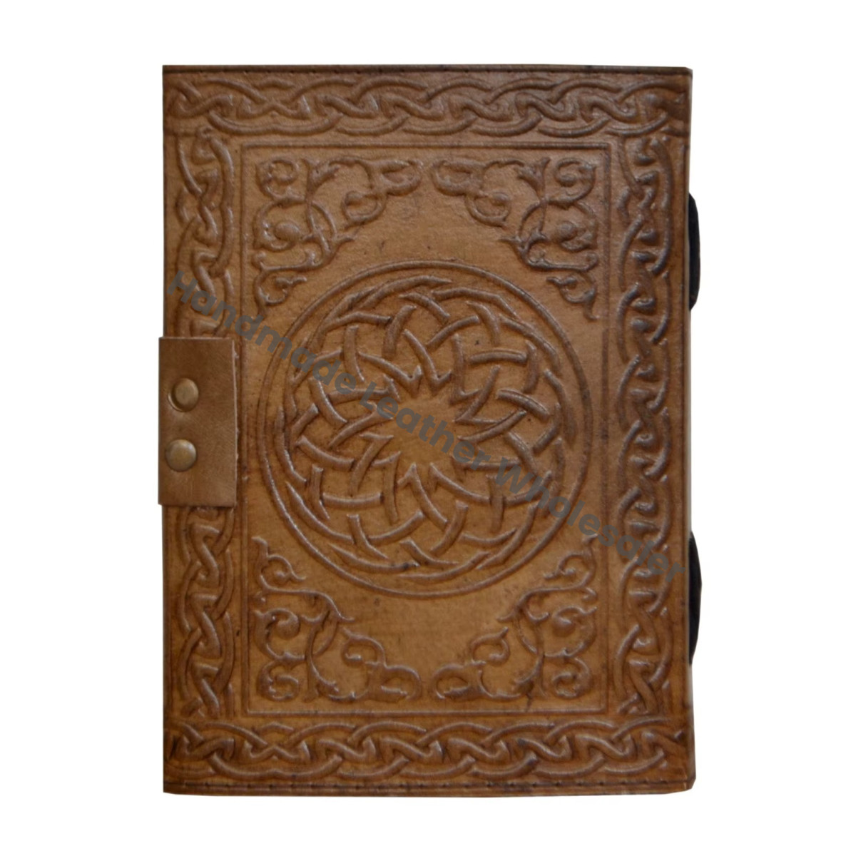 Grimoire Handmade Leather Pentagram Embossed Blank Journal Book of Shadows Notebook Office Diary College Book Poetry Book Sketch
