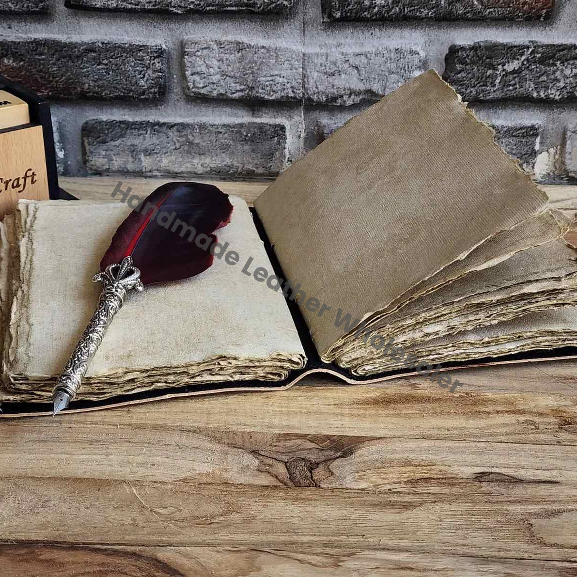 Grimoire Leather journal Handmade Tree of Life, Blank spell book of shadows