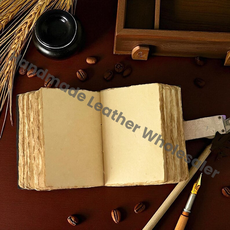 Handcrafted Leather Grimoire – Snake Design, Vintage Witchcraft Spellbook, Wiccan Pagan Gothic Witchy Magic Book of Shadows Gift