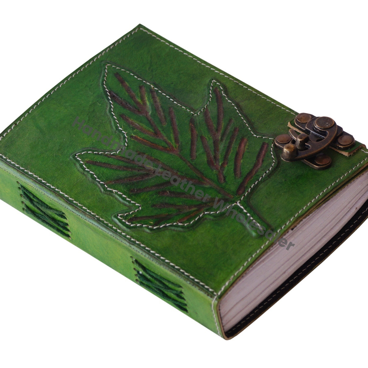 Handmade Antique Leather Hardcover Loose-Leaf Journal Sketchbook Notebook Planner Best Gift Unisex Diary