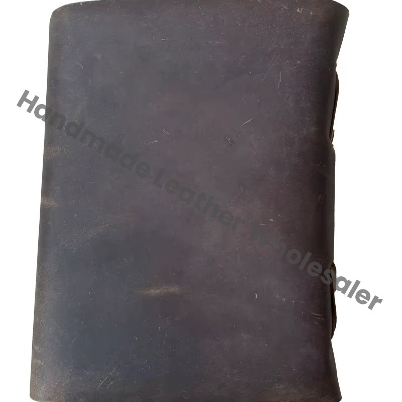 Handmade Genuine Leather Brown High Quality Journal Notebook Blank Vintage Book Deckle Bound Custom Sketchbook Drawing Pages
