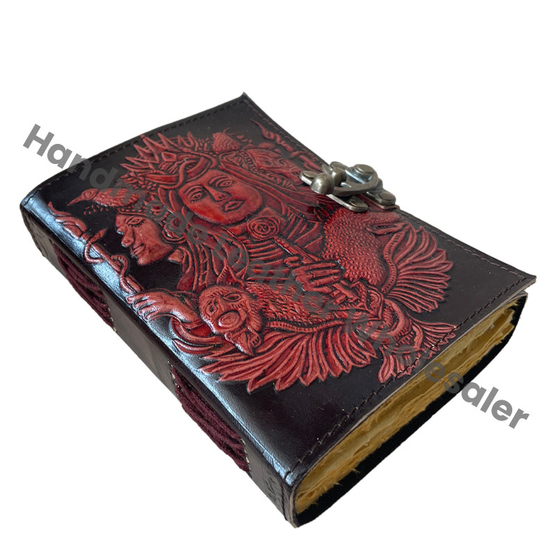 Handmade Genuine Leather Hardcover Journal Notebook | Vintage Refillable Leather Diary | Custom Logo