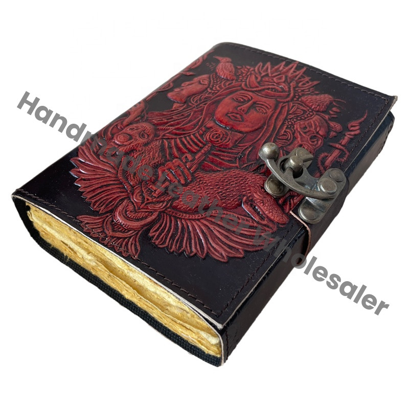Handmade Genuine Leather Hardcover Journal Notebook | Vintage Refillable Leather Diary | Custom Logo
