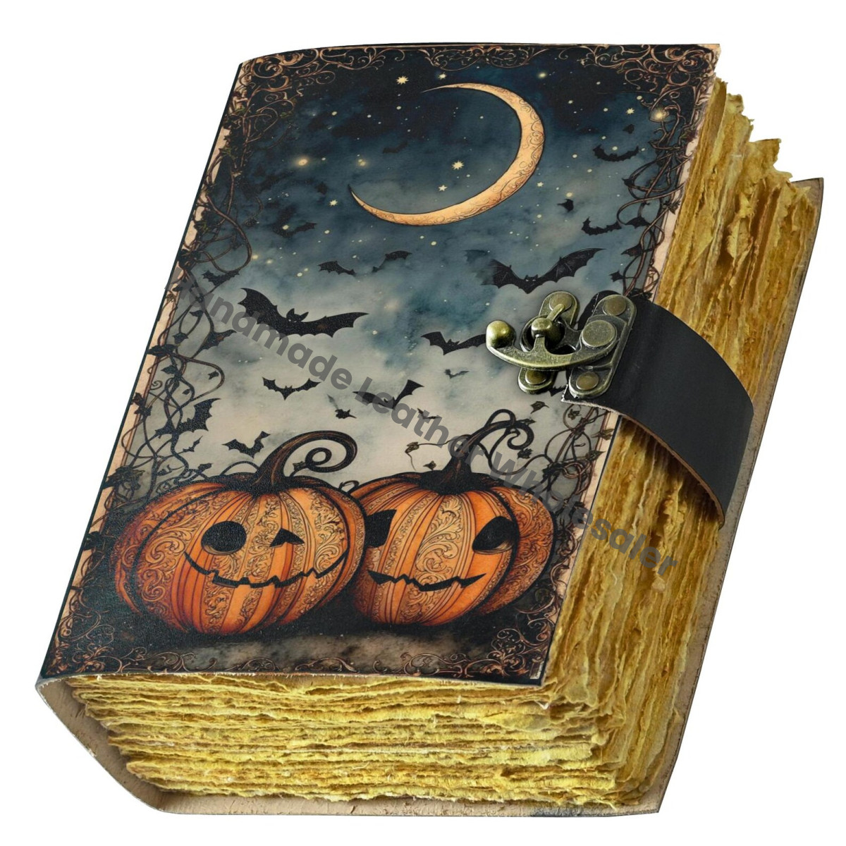 Handmade Halloween Grimoire Journal: Gothic Witchcraft Book of Shadows