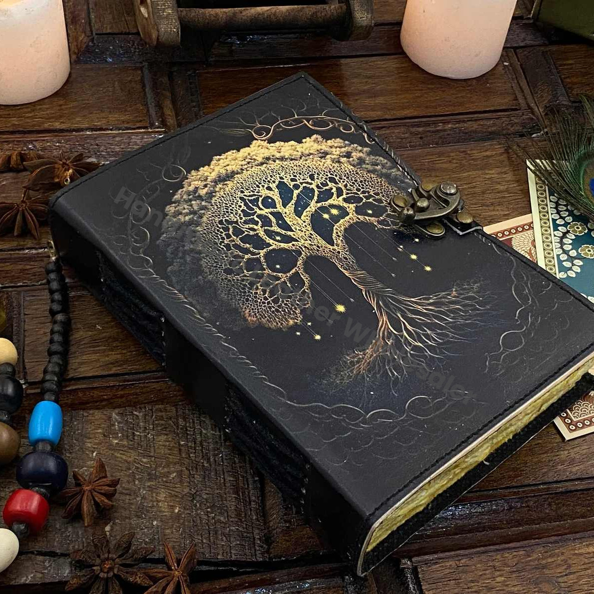Handmade Journal Tree of Life - Genuine Leather Notebooks For Women - Beautiful Journal For sketchbook Traveling Blank Book handmade Paper