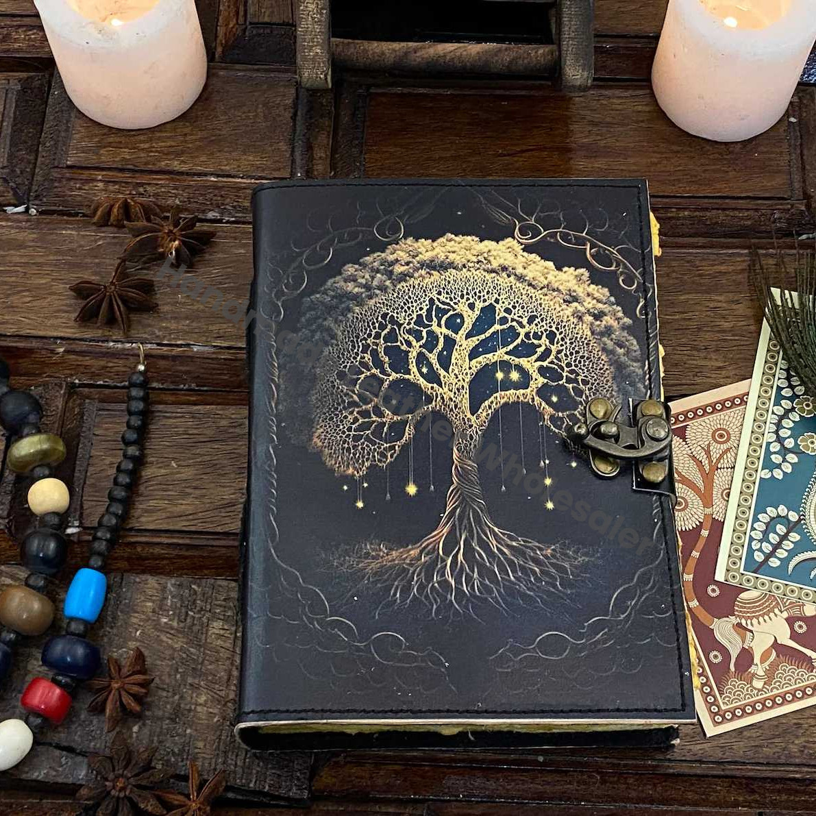 Handmade Journal Tree of Life - Genuine Leather Notebooks For Women - Beautiful Journal For sketchbook Traveling Blank Book handmade Paper