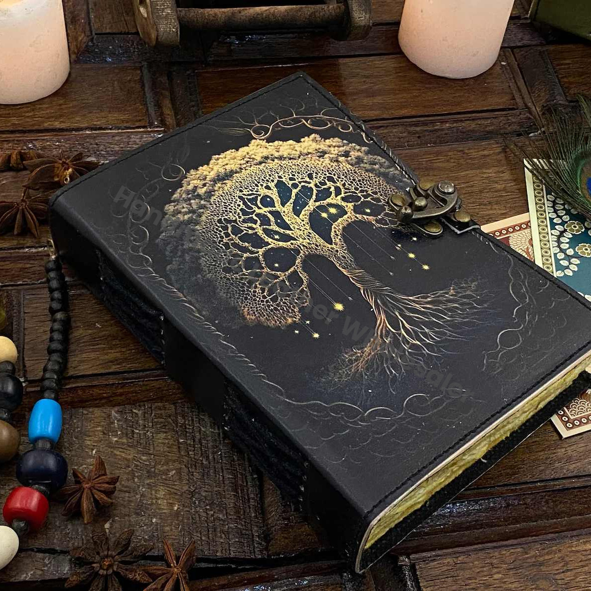 Handmade Journal Tree of Life - Genuine Leather Notebooks For Women - Beautiful Journal For sketchbook Traveling Blank Book handmade Paper