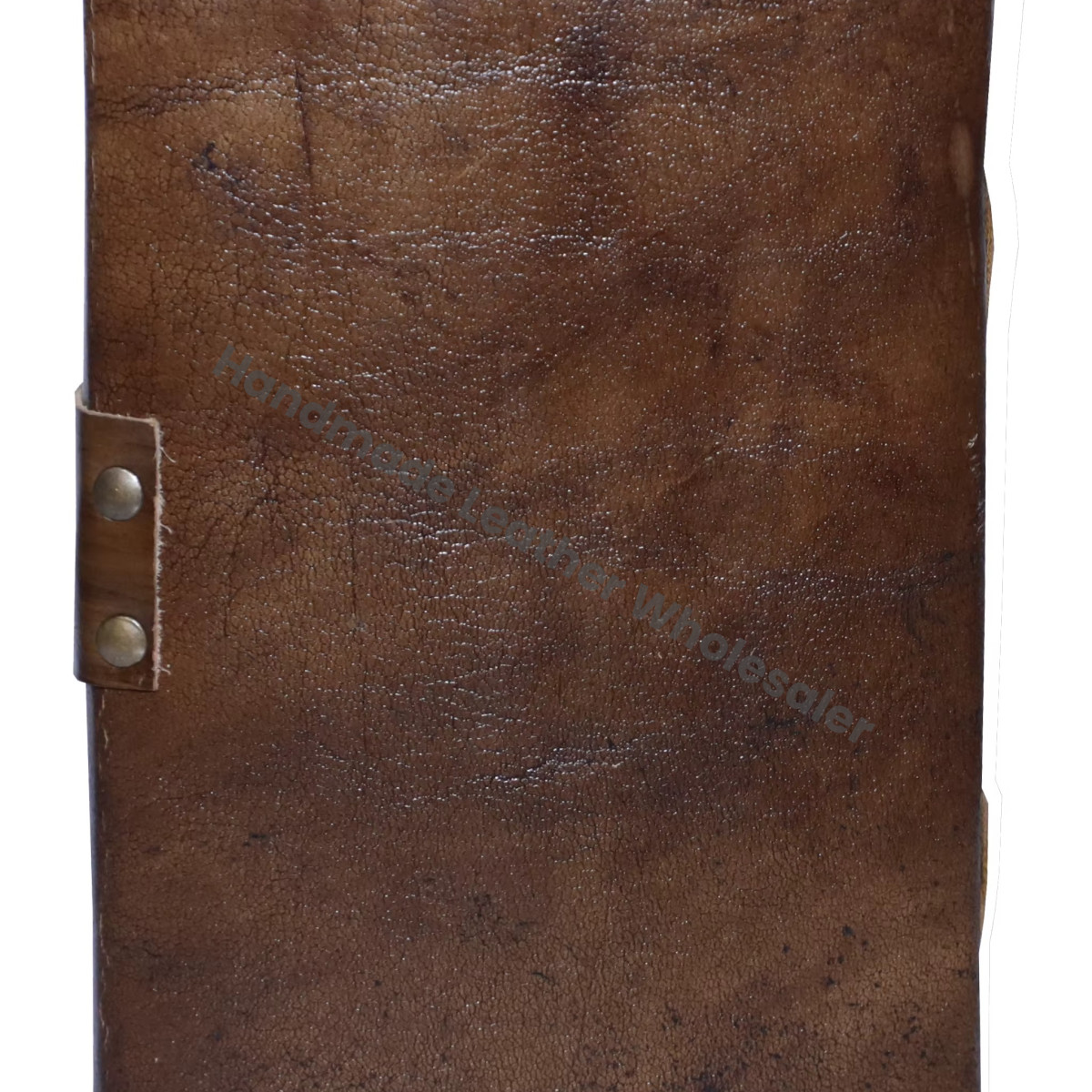 Handmade Leather Address Book God Eye Design Hocus Pocus Recycled Cotton Blank Pages Hard Leather Cover Gift For Women