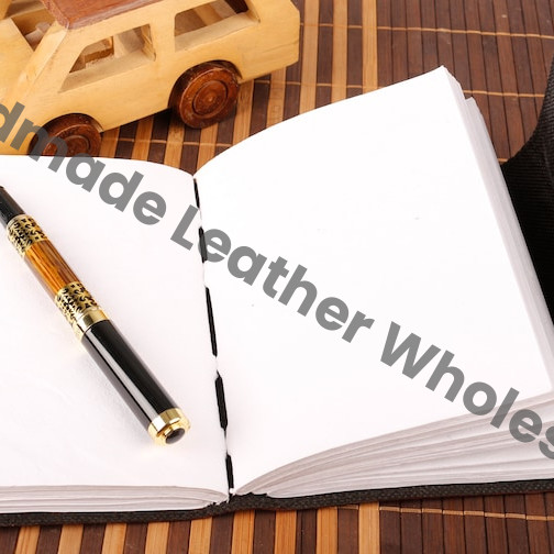 Handmade Leather Avenger Journal, Deckle Edge Paper, Sketchbook