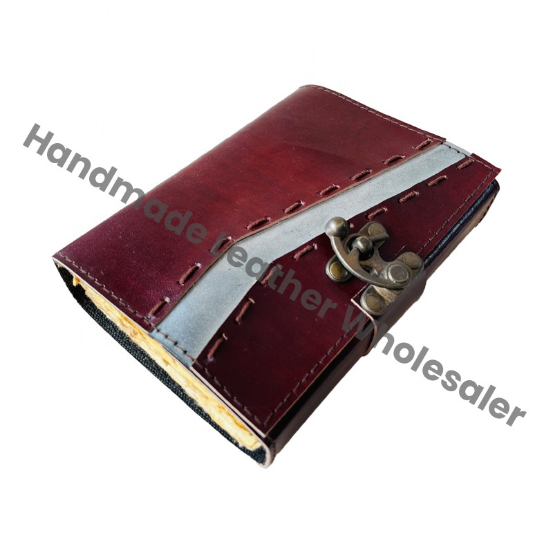 Handmade Leather Charcoal Thermal Binding Hardcover Personal Organizer Notebook Celtic Antique Design for Office Writing Gift