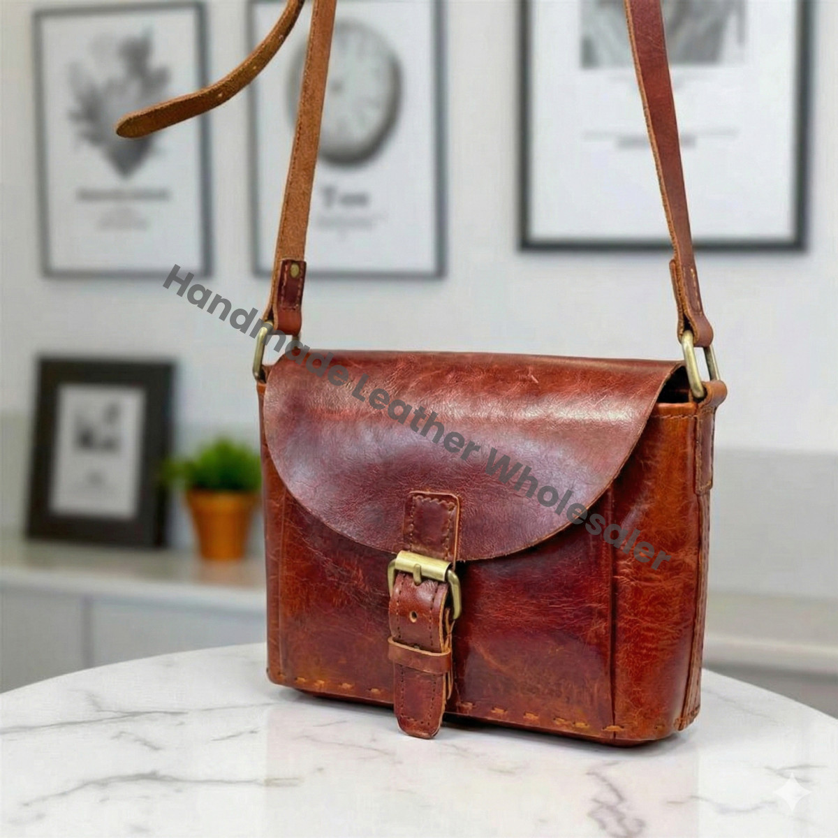 Handmade Leather Crossbody Bag – Boho Fringe Purse with Heart Embossed Design, Vintage Festival Western Gypsy Shoulder Bag, Unique Gift