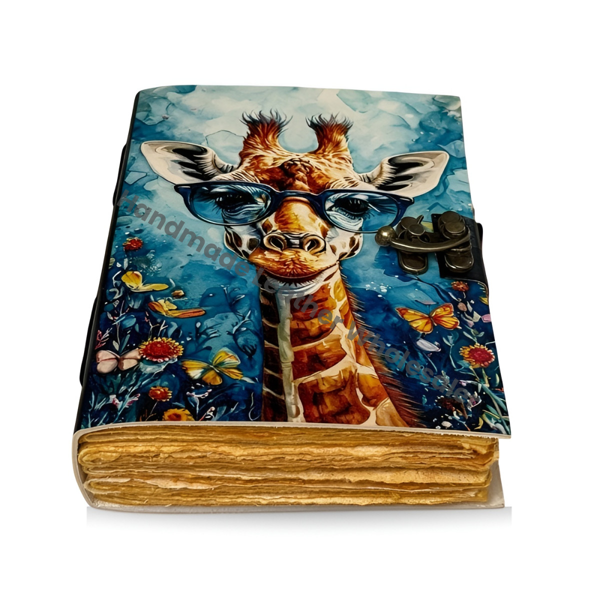 Handmade Leather Grimoire: Antique Deckle Edge Book of Shadows