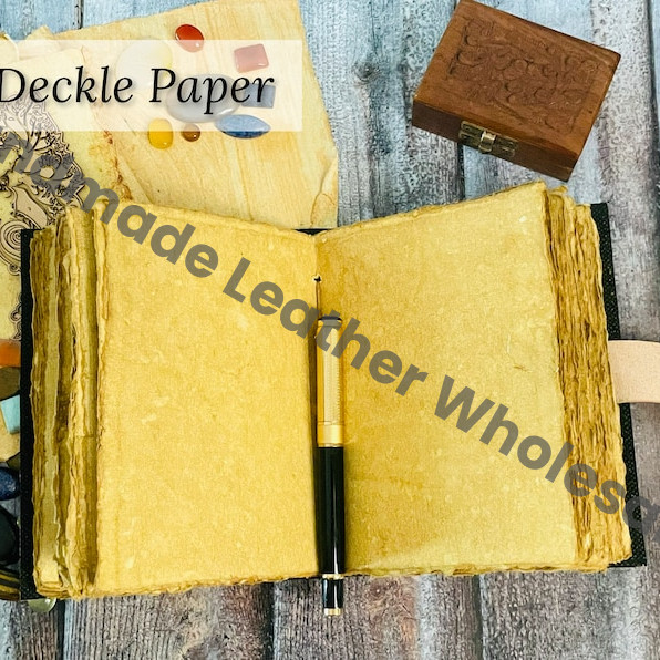 Handmade Leather Halloween Journal: Embossed Pumpkin Gothic Grimoire