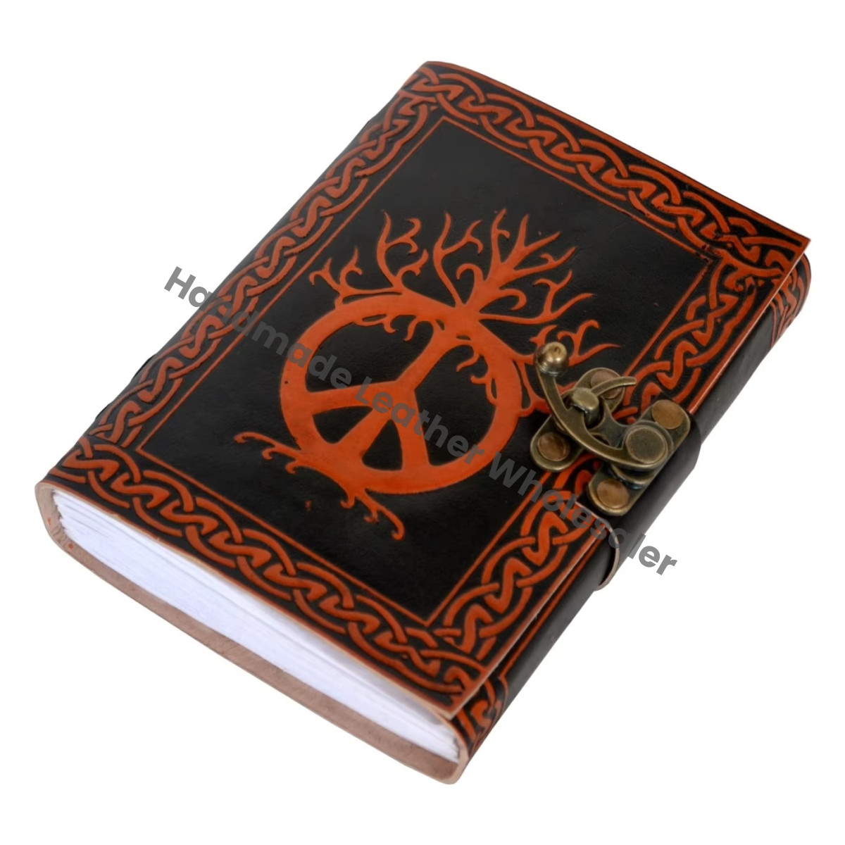 Handmade Leather Hardcover Journal Notebook Personalized Sketchbook Book Shadows Planner Diary Writing Travel Thermal Gift