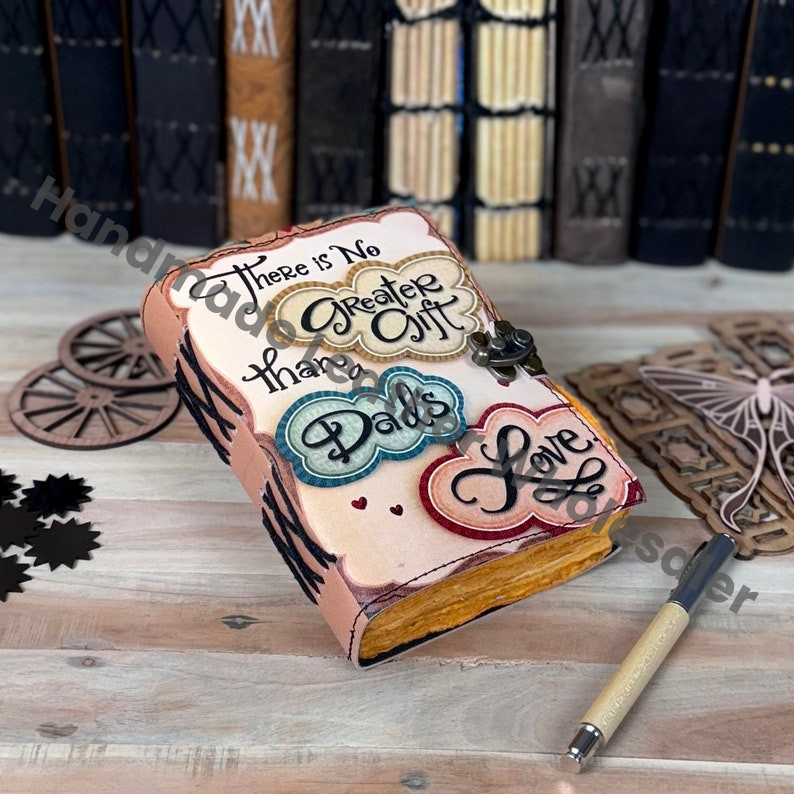 Handmade Leather Journal: Antique Deckle Edge Paper Sketchbook