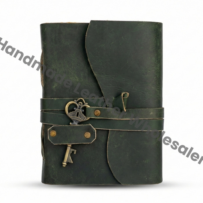 Handmade Leather Journal – Deckle Edge Paper, Book of Shadows