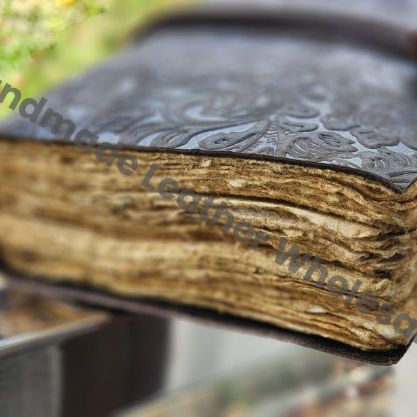 Handmade Leather Journal, Notebook, Travel Diary