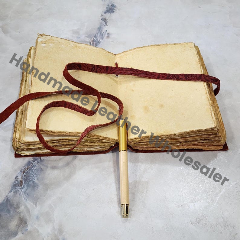 Handmade Leather Journal, Notebook, Travel Diary