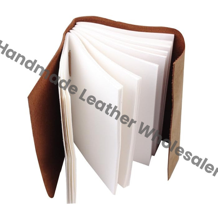 Handmade Leather Journal/Notebook | Tree Embossed Diary with Leather Wrap Closure (Writing, Sketching, Gifting)