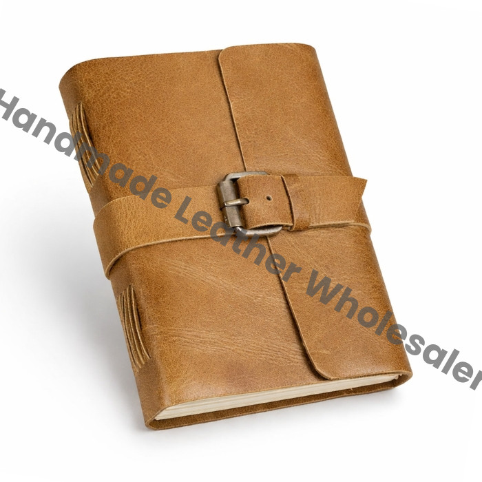 Handmade Leather Journal with Buckle | Personalized Engraved Notebook | Rustic Vintage Diary | Travel Writing Sketchbook