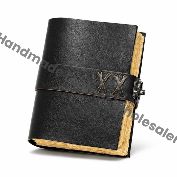 Handmade Leather Junk Journal | DND Journal | Travel Diary | Nature Journaling Notebook | Vintage Scrapbook, Deckle Edge Paper Lock Closure