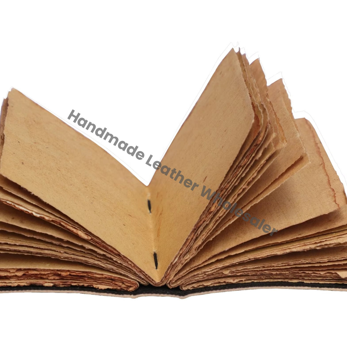 Handmade Leather Printed Owl Design Journal Deckle Edge Eco-friendly Paper Sketchbook Clasp Cover Gift Diary