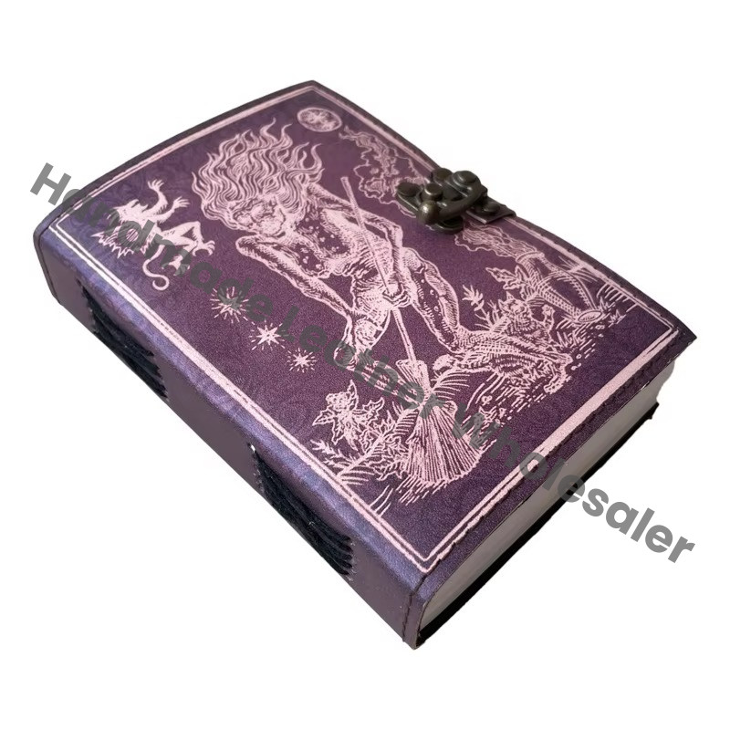 Handmade Printed Leather Address Book Gift Vintage Classic Design Travel Sketchbook Bound Paper Notebook or Sketch Book