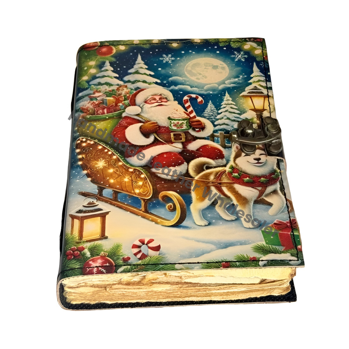 Handmade Santa Sleigh Journal | Vintage Christmas Diary