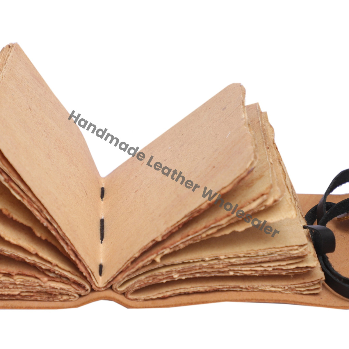 Handmade Soft Leather Journals Strap Writing Diary Deckle Edge Paper Bound Blank Book of Spells Sketchbook Planner Writing