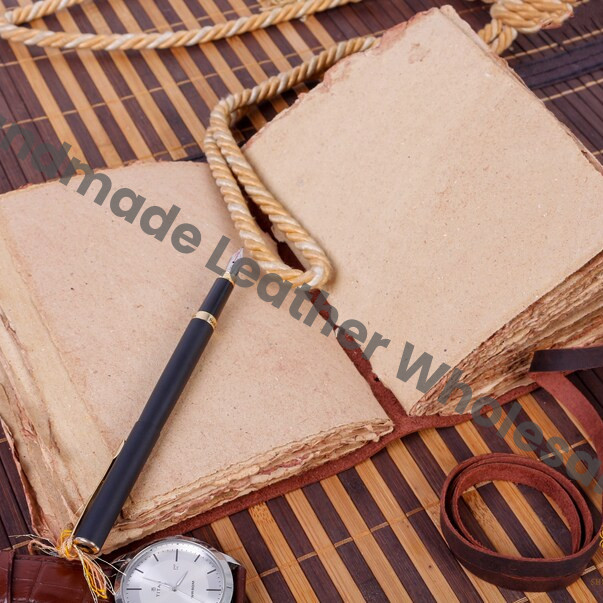 Handmade Vintage leather Journal - Blank Spell Book of Shadows, Grimoire Journal, Travel Writing Notebook, Deckle Edge Paper Closure