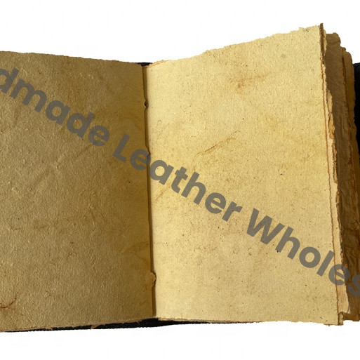High Quality Vintage Hardcover Leather Journal Handmade Spiral Binding Saddle Stitching Eco-friendly Gift Diary Notebook