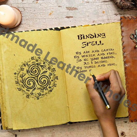 Hocus Pocus Book of Shadows - Antique Paper Journal, Wiccan Decor