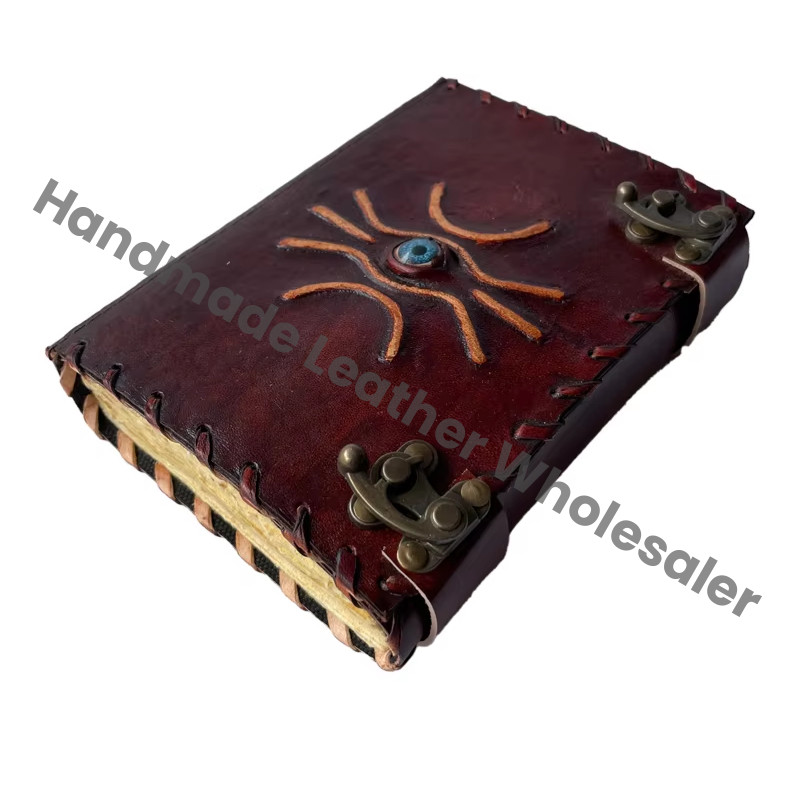 Hocus Pocus Book of Spell Magical Spell Books Handmade Recycled Deckle Blank Pages God Eye Gift Cover Blank Journal