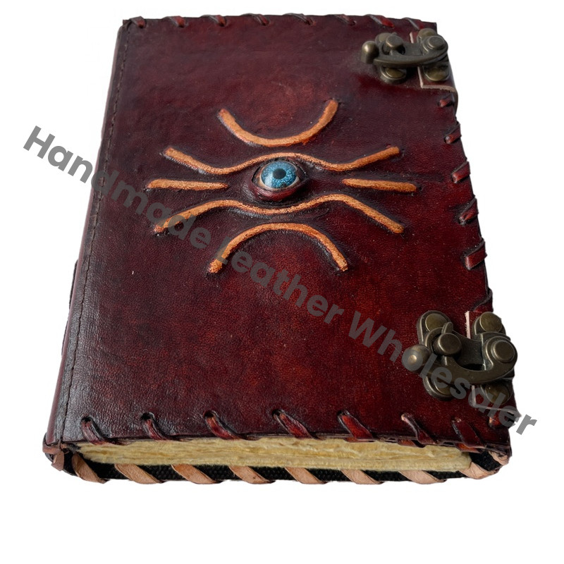 Hocus Pocus Book of Spell Magical Spell Books Handmade Recycled Deckle Blank Pages God Eye Gift Cover Blank Journal