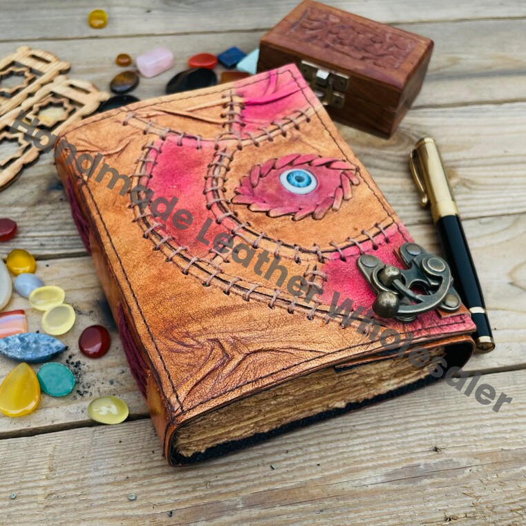 Hocus Pocus Book of Spells: Antique Leather Journal with Lock
