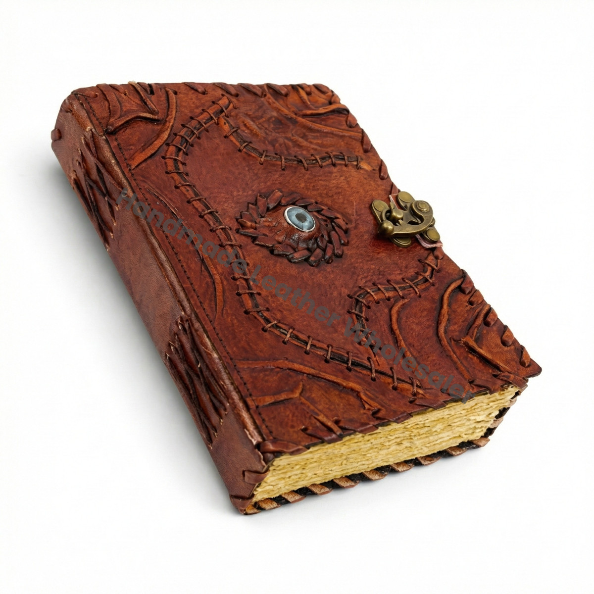 Hocus Pocus Book of Spells • Leather Spell Book of Shadows • Wiccan Pagan Journal • Halloween Decoration & Gift for Him and Her