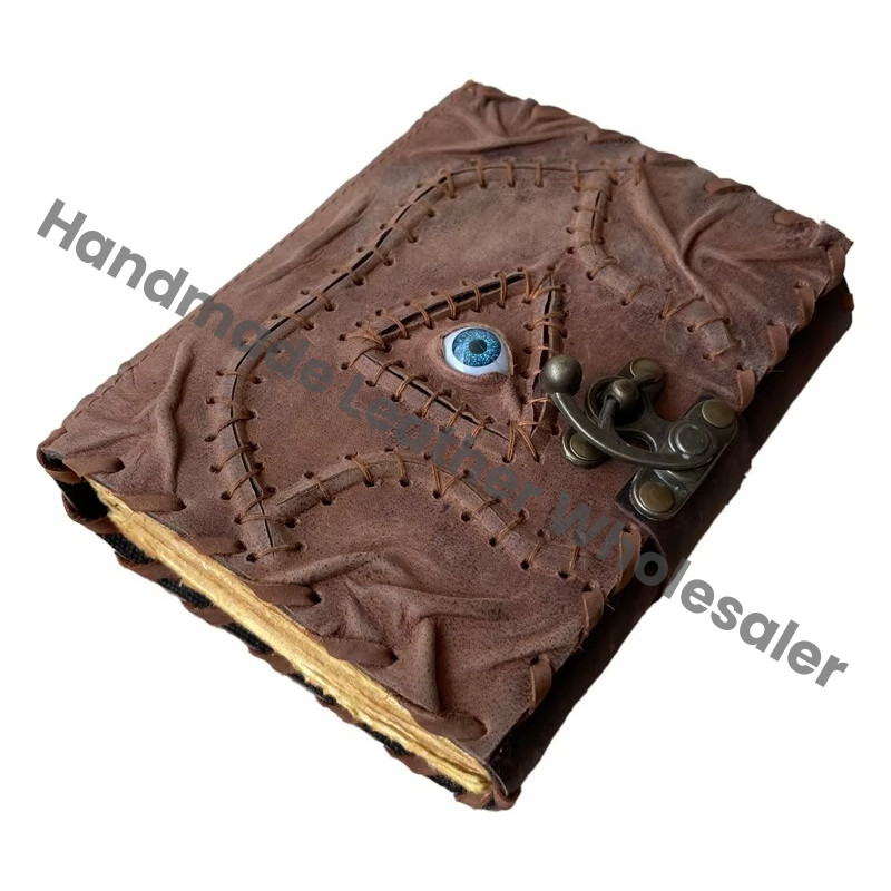 Hocus Pocus Book of Spells Triangle Eye Journal Book Gifts Halloween Decorations Decor Leather Journal Writing Book of Shadows